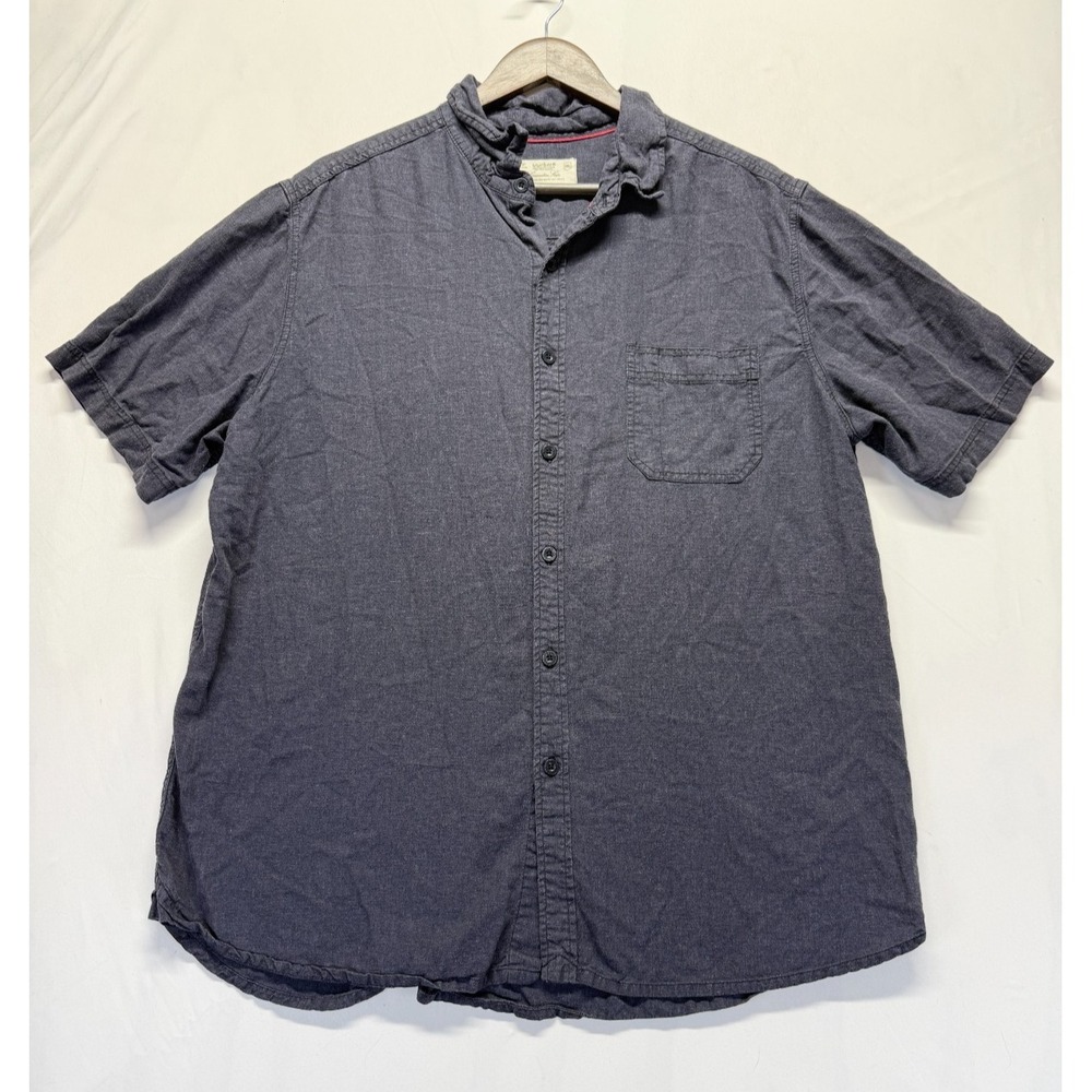 Braintree Shirt Mens‎ 2XL Navy Blue Short Sleeve Button Up Casual Everyday Wear